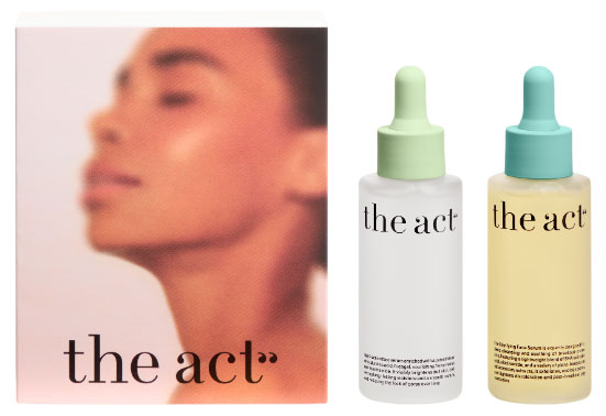 Изображение товара Подарочный набор сывороток для лица The Act увлажнение и очищение 2 шт
