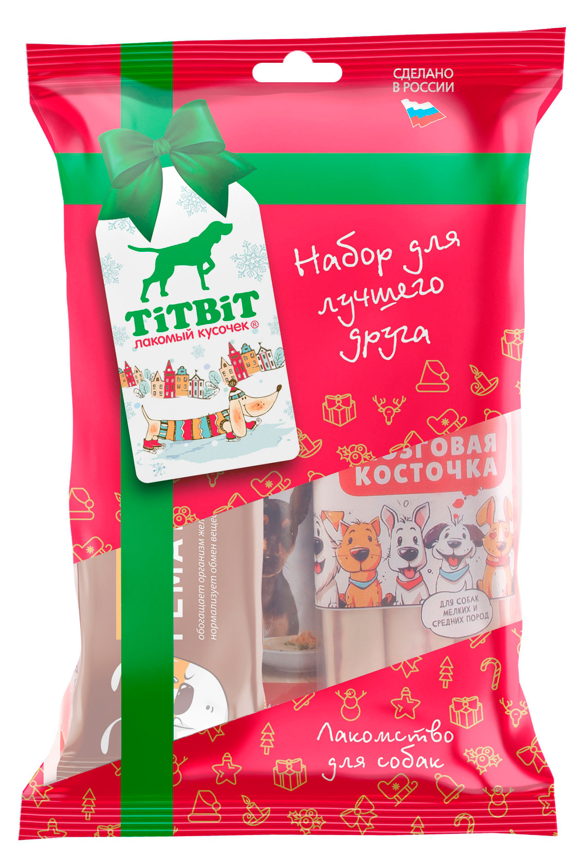 Изображение товара Набор лакомств для собак TiTBiT 280 г подарочный комплекс