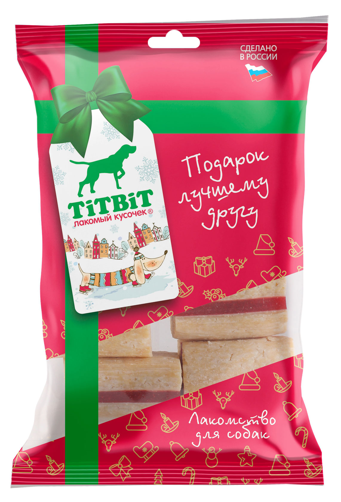 Изображение товара Лакомство для собак TiTBiT Сэндвичи жевательные 160 г для ухода зубов и десен