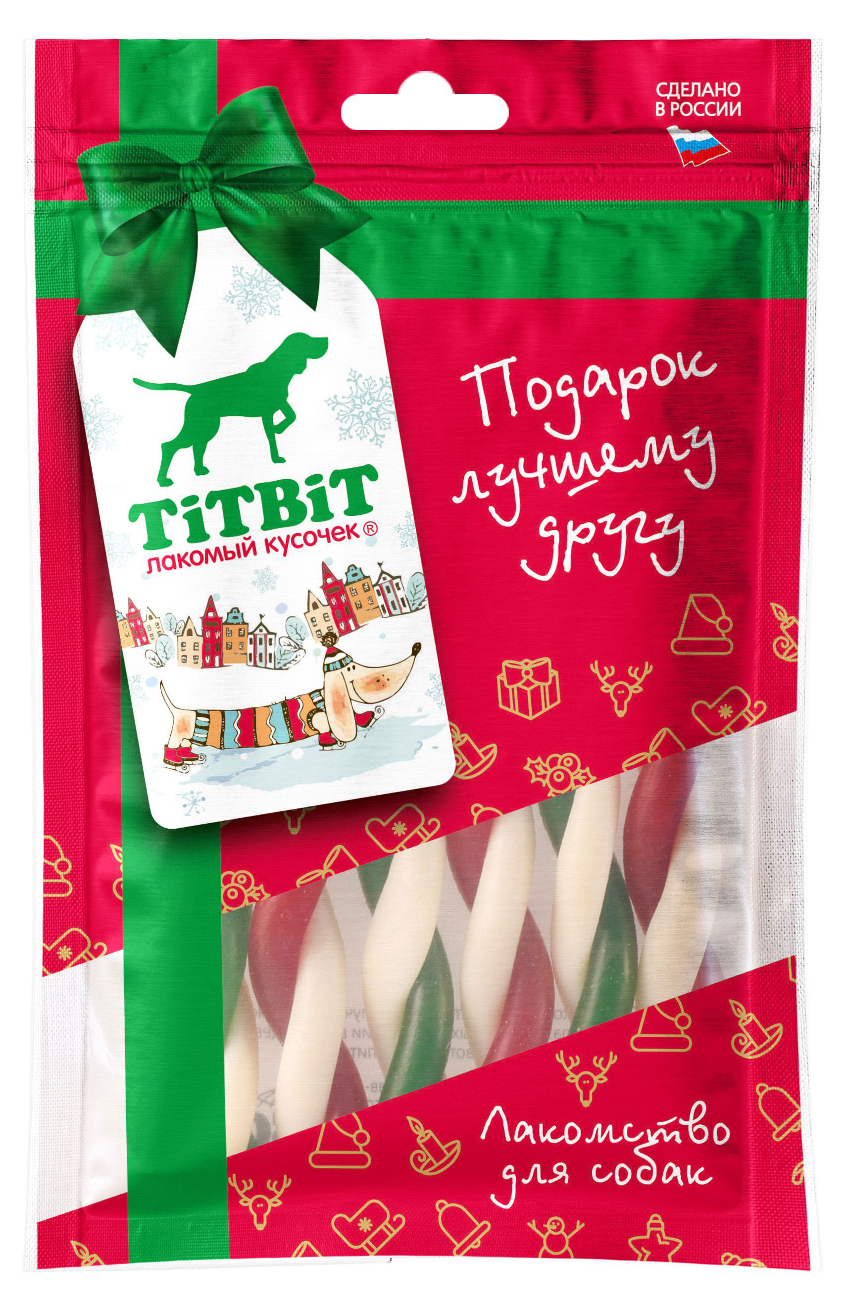 Изображение товара Лакомство для собак TiTBiT Твистер жевательный снек 80 г для здоровья зубов