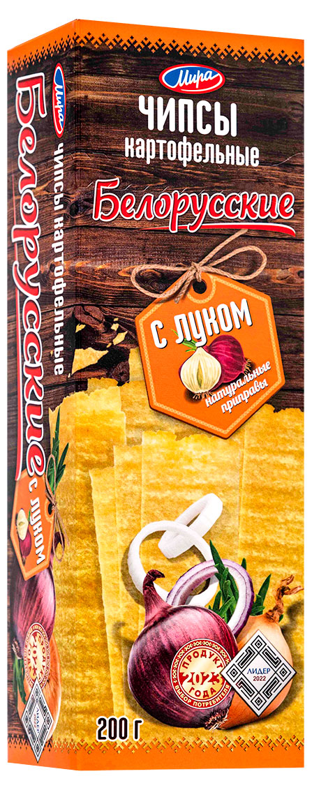 

Чипсы картофельные Мира Белорусские с луком, 200 г