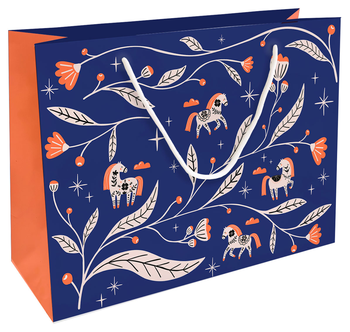 Изображение товара Подарочный бумажный пакет Be Smart Лошадки N5 36х26 см в ассортименте