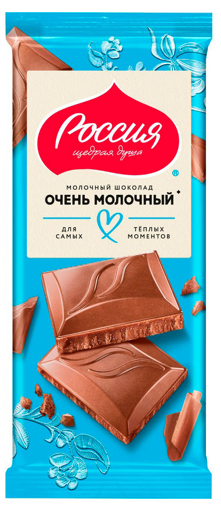 

Шоколад молочный Россия - Щедрая душа!, 75 г