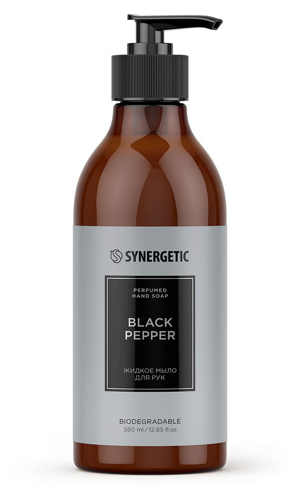 Изображение товара Жидкое мыло для рук Synergetic Black pepper парфюмированное 380 мл