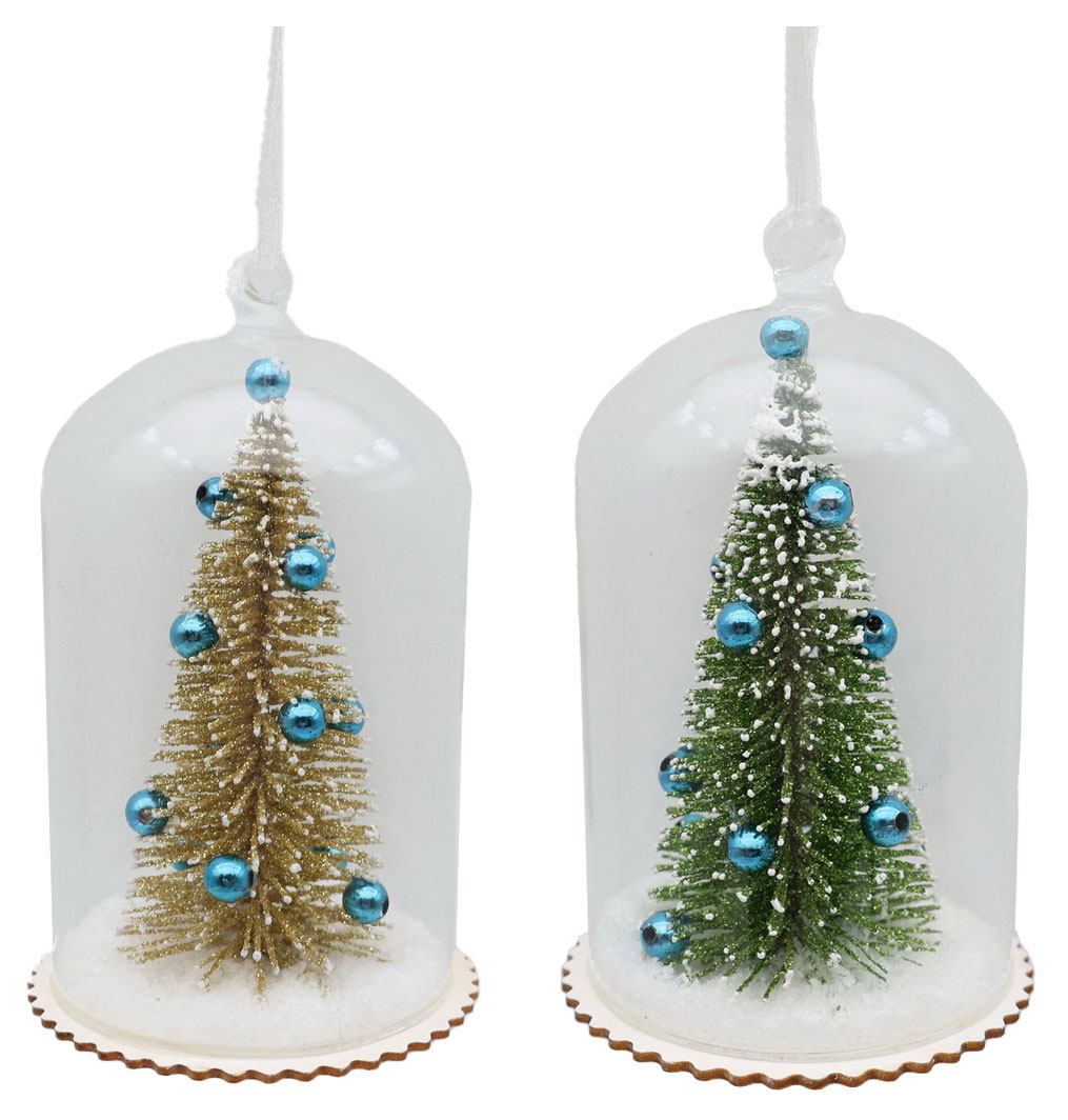 Изображение товара Елочный шар Путешествие вокруг света стекло 13 см новогоднее украшение