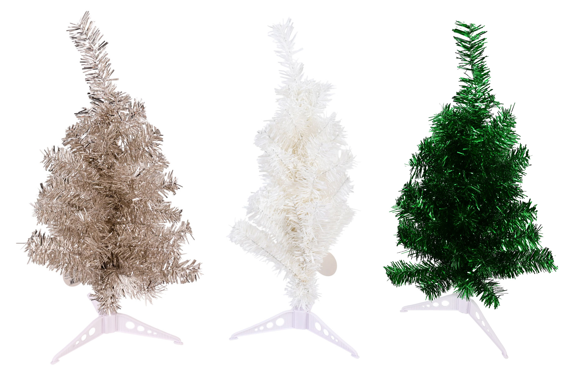 Изображение товара Искусственная елочка из мишуры 60 см настольная шампань для праздника