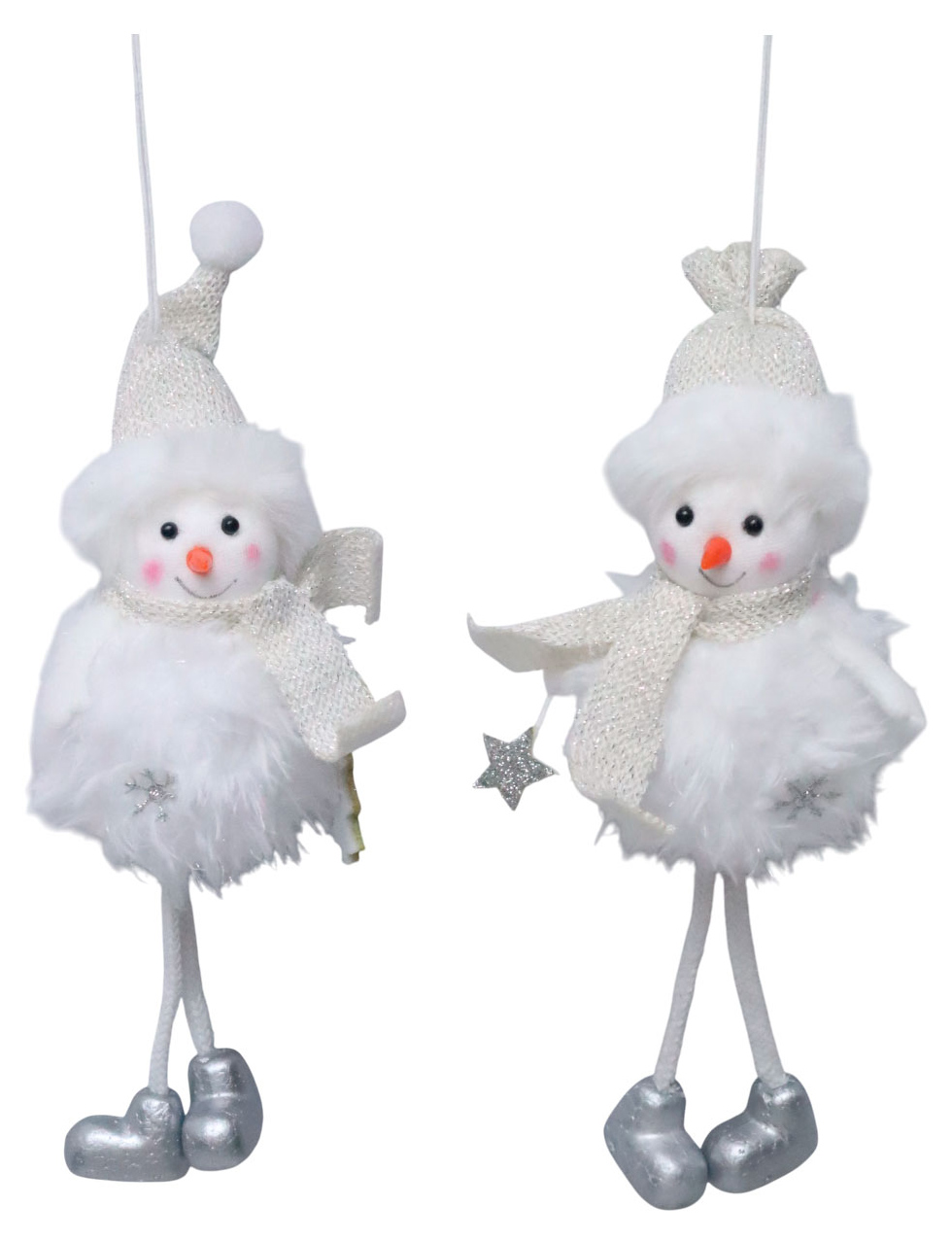 

Елочное украшение Снежная королева Подвеска Снеговик текстиль 32 см, 1 шт в ассортименте
