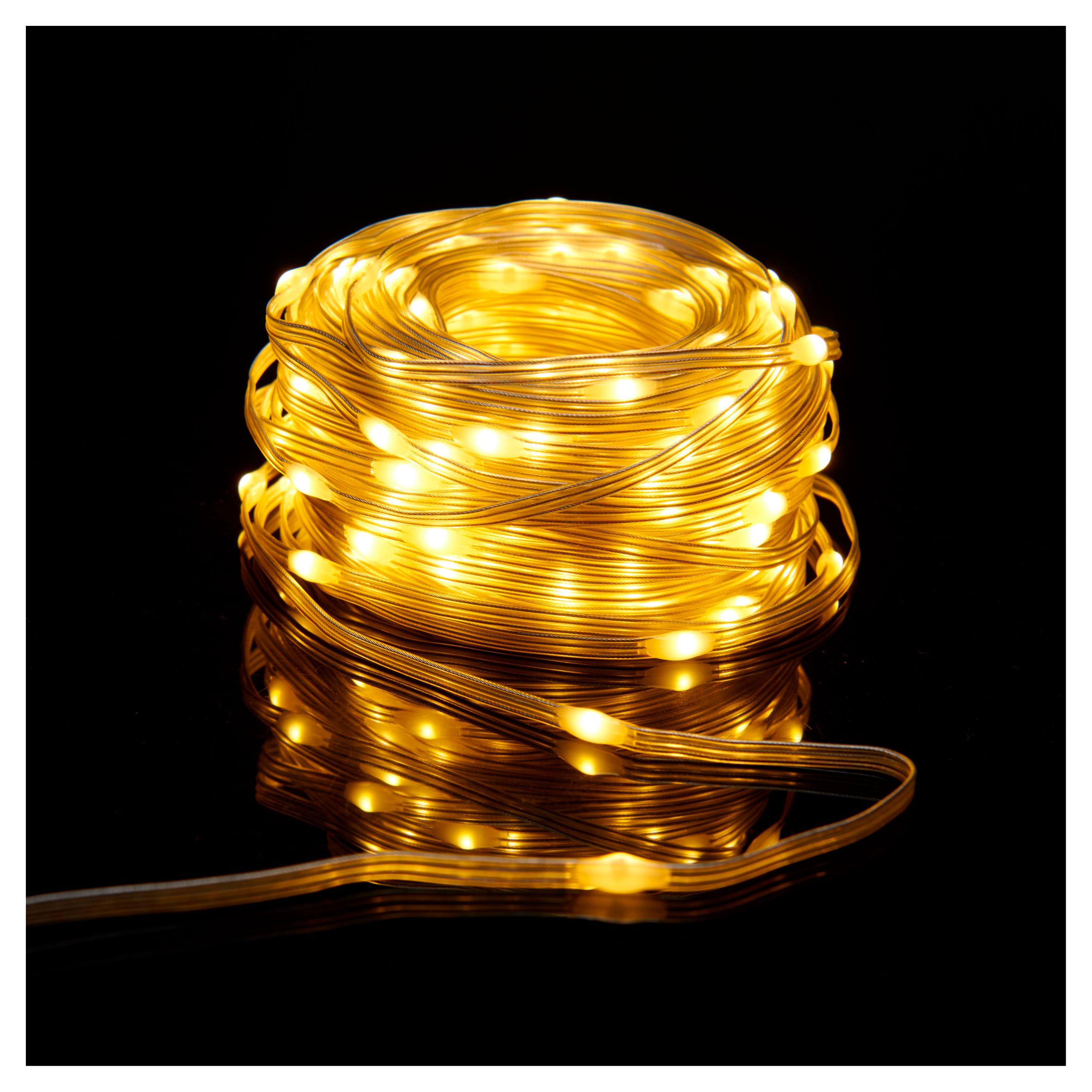 Изображение товара Гирлянда светодиодная Actuel на батарейках 50 LED теплый белый 4,9 м