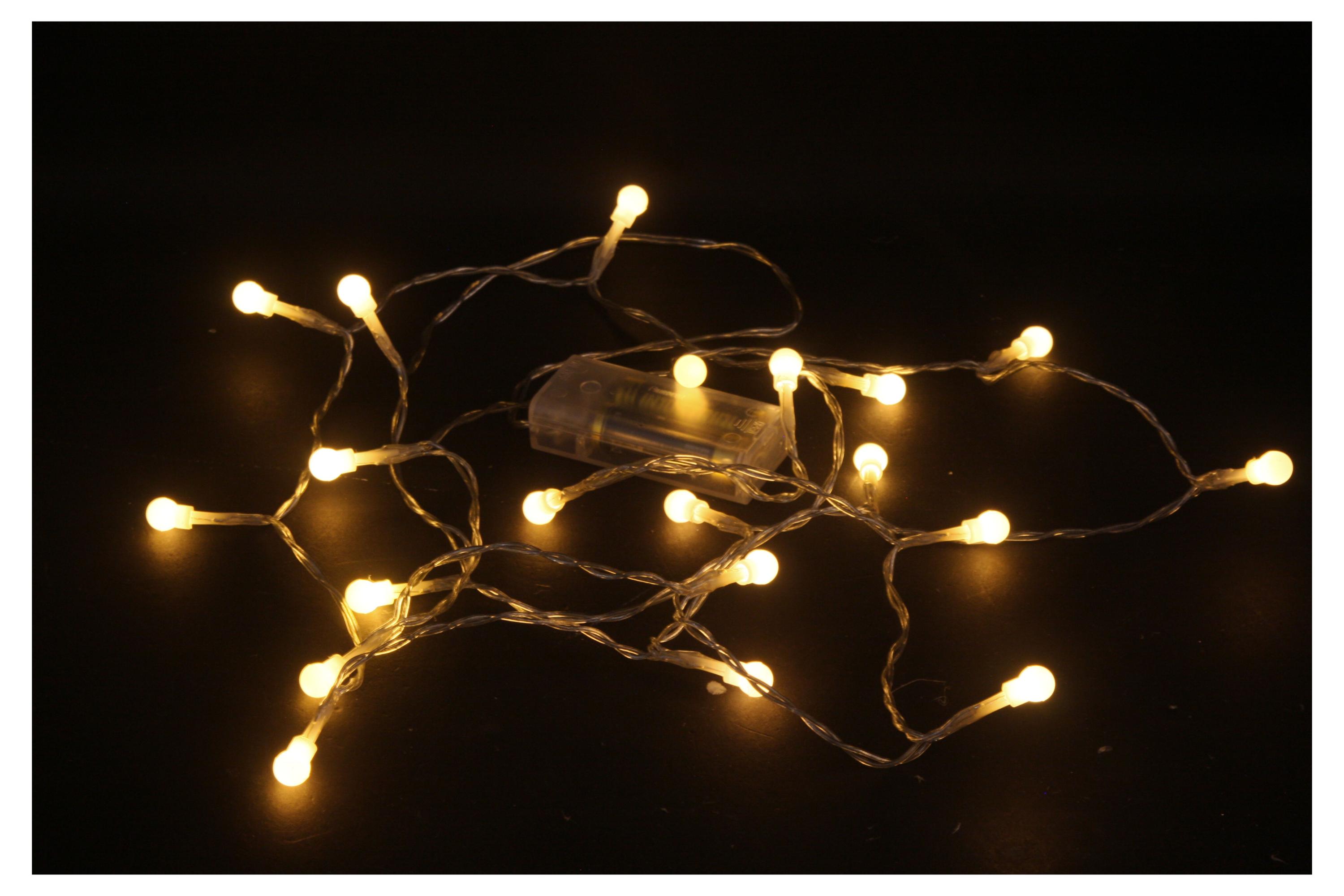 Изображение товара Гирлянда светодиодная Actuel Роса на батарейках 20 LED теплый белый, 1,9 м