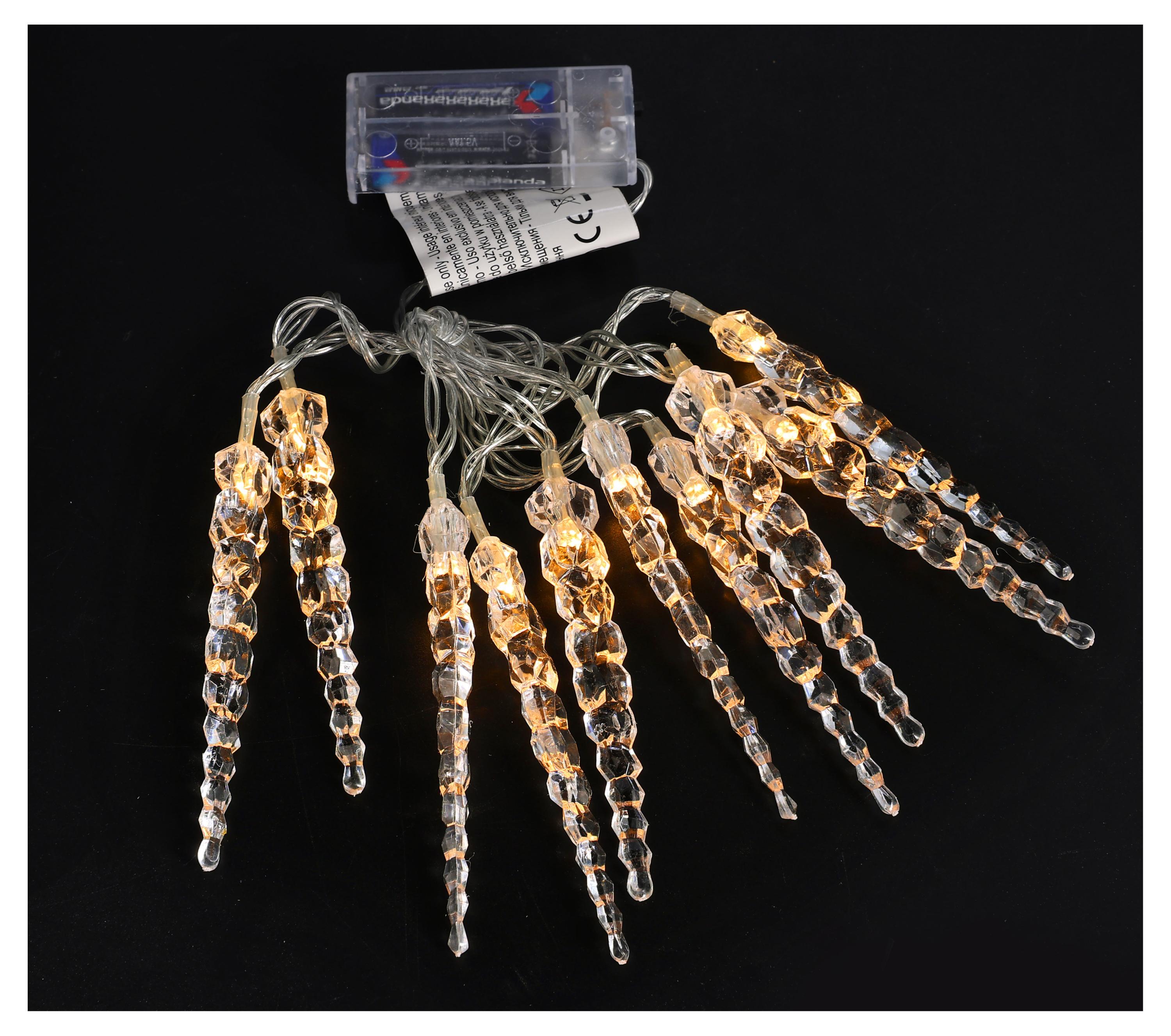 

Гирлянда электрическая Actuel Роса на батарейках 10 LED теплый белый, 1,35 м