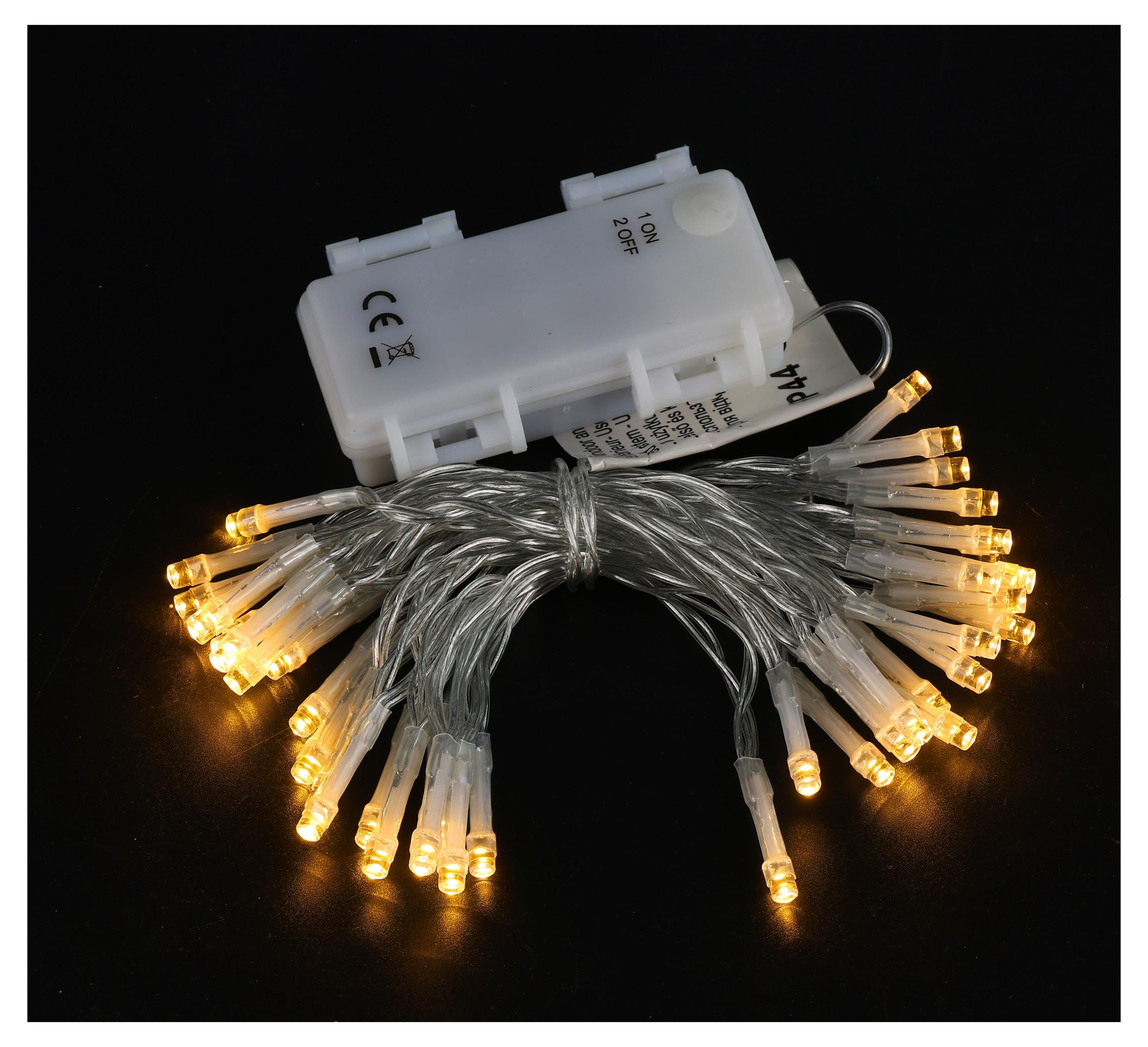 

Гирлянда электрическая Actuel на батарейках 40 LED теплый белый, 3,9 м