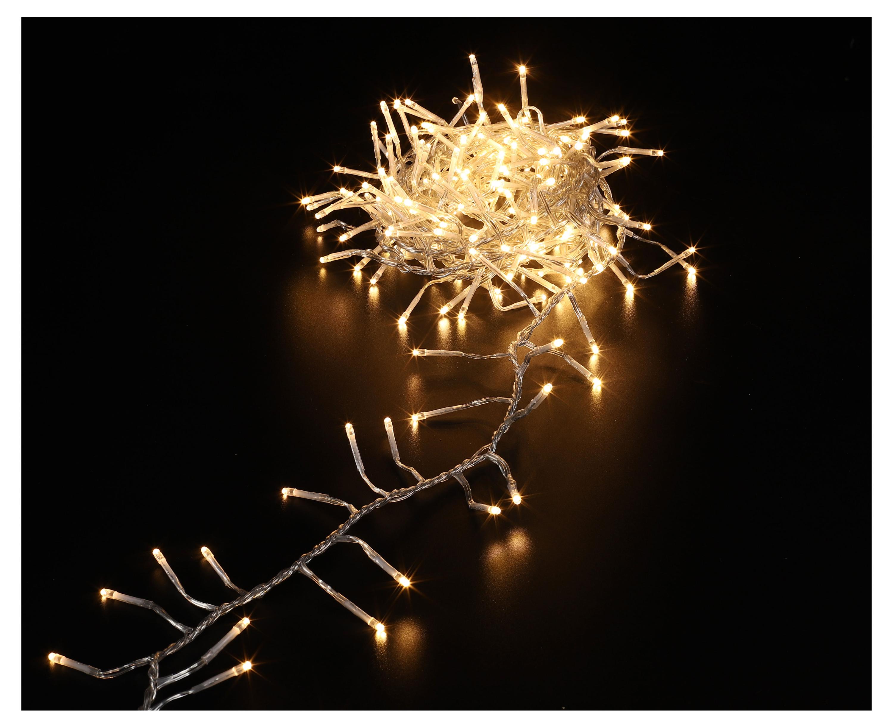 Изображение товара Гирлянда электрическая Actuel Кластер 360 LED теплый белый 7,3 м уличная и внутренняя