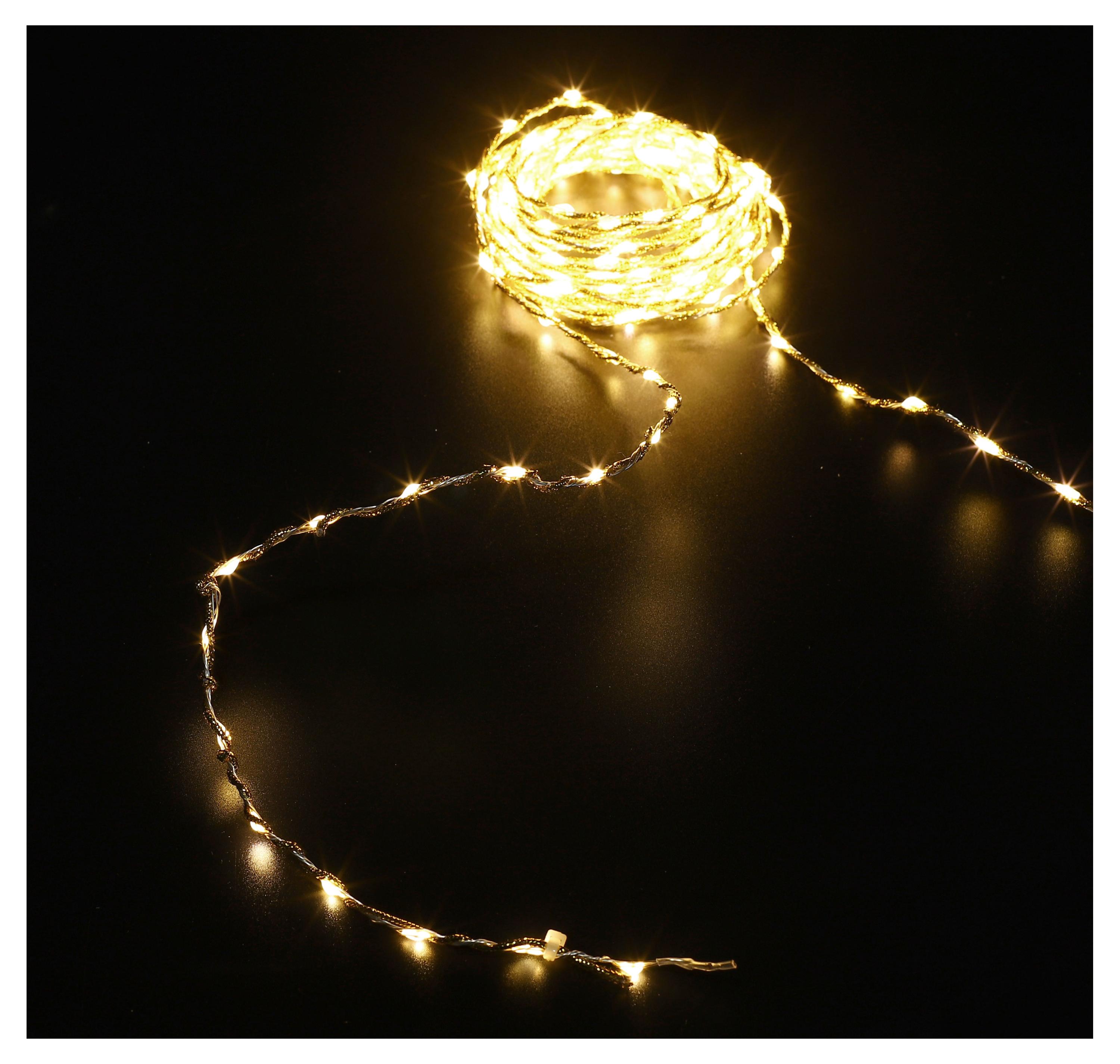 Изображение товара Электрогирлянда Роса 200 LED теплый белый 5 м IP44 для внутреннего и уличного использования