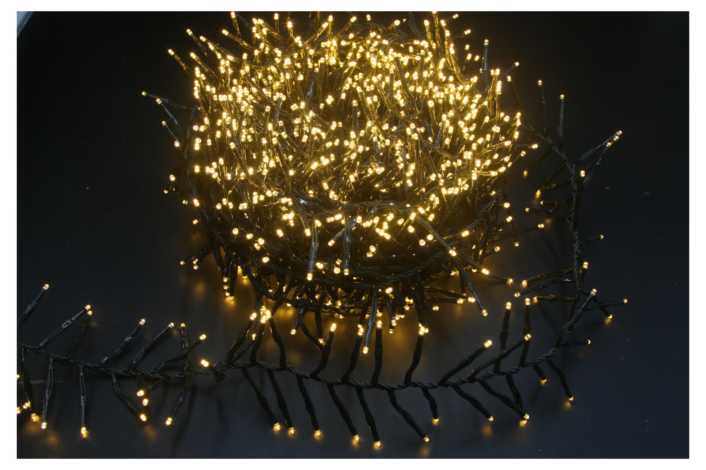 Изображение товара Гирлянда электрическая Actuel Кластер 1 800 LED теплый белый, 20 м