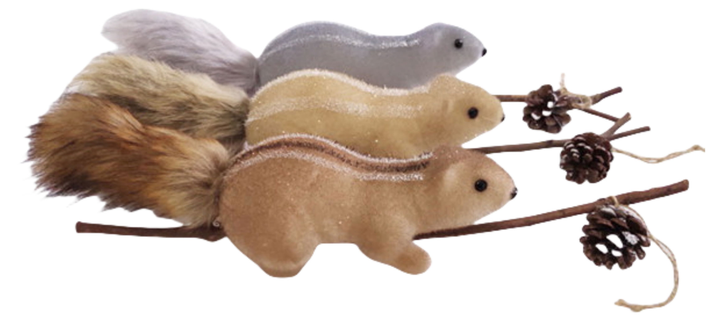 

Фигурка декоративная Actuel Снежная королева Белка на ветке 43 см, 1 шт в ассортименте