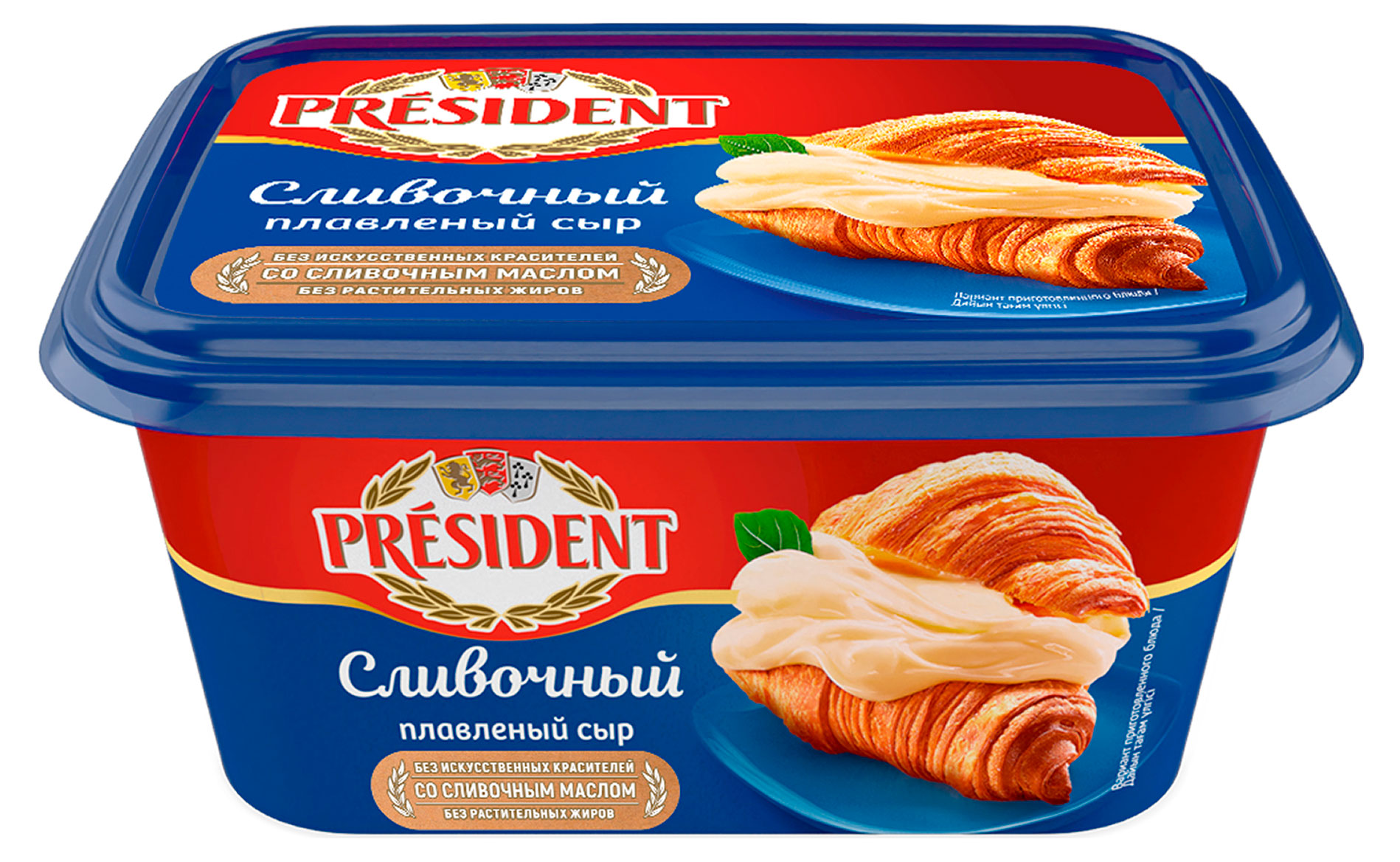 Изображение товара Плавленый сыр President сливочный 45% 400 г натуральный продукт