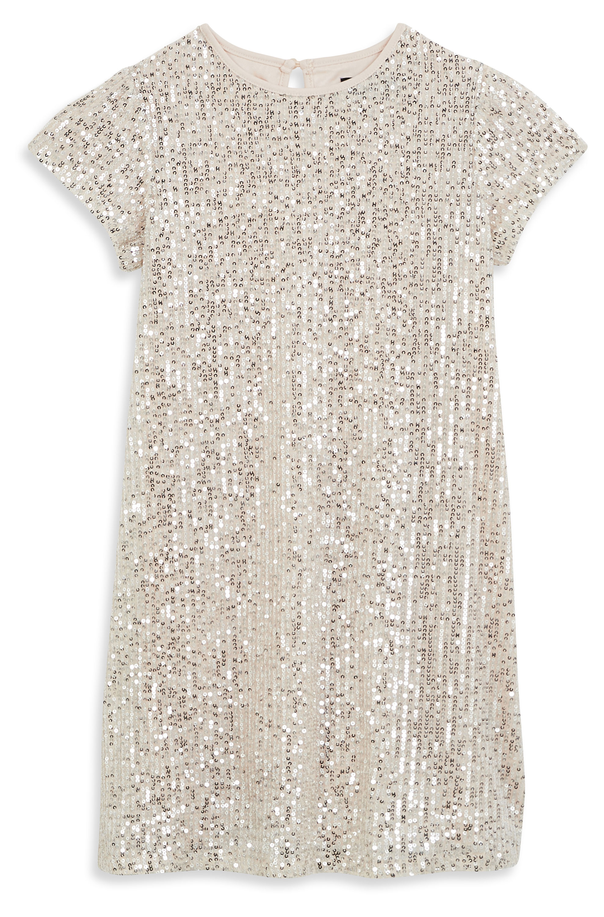 

Платье для девочки новогоднее InExtenso праздничное бежевое, р 128-164