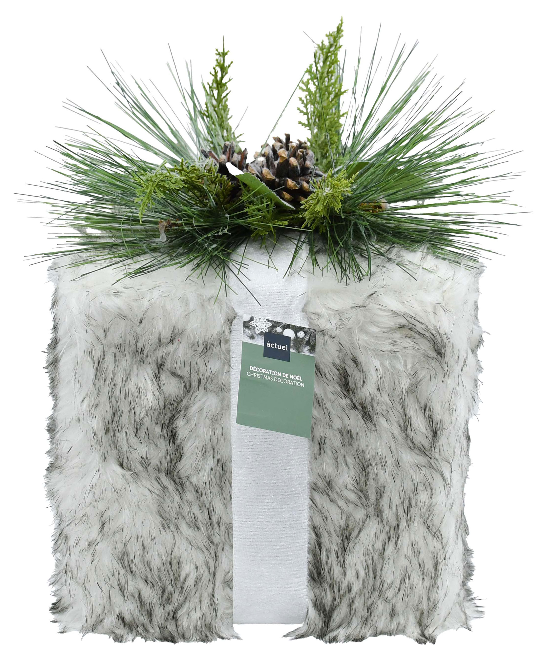 

Фигурка декоративная Actuel Снежная королева Подарок меховой, 22 см