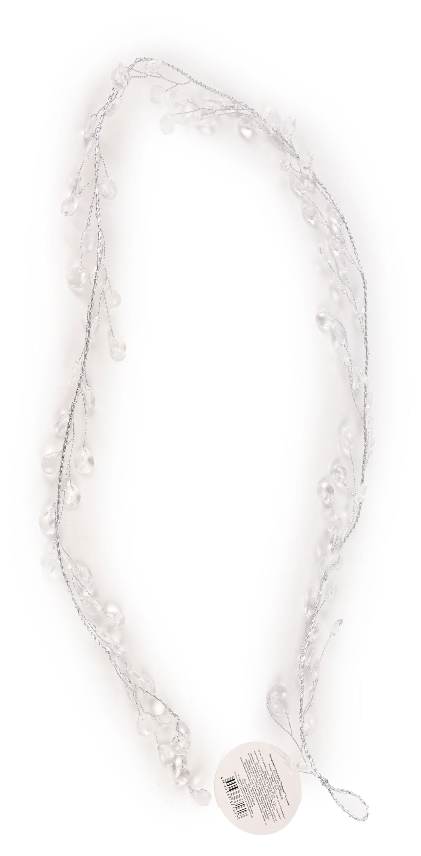 Изображение товара Гирлянда Кристаллы прозрачные 1,2 метра для новогоднего декора