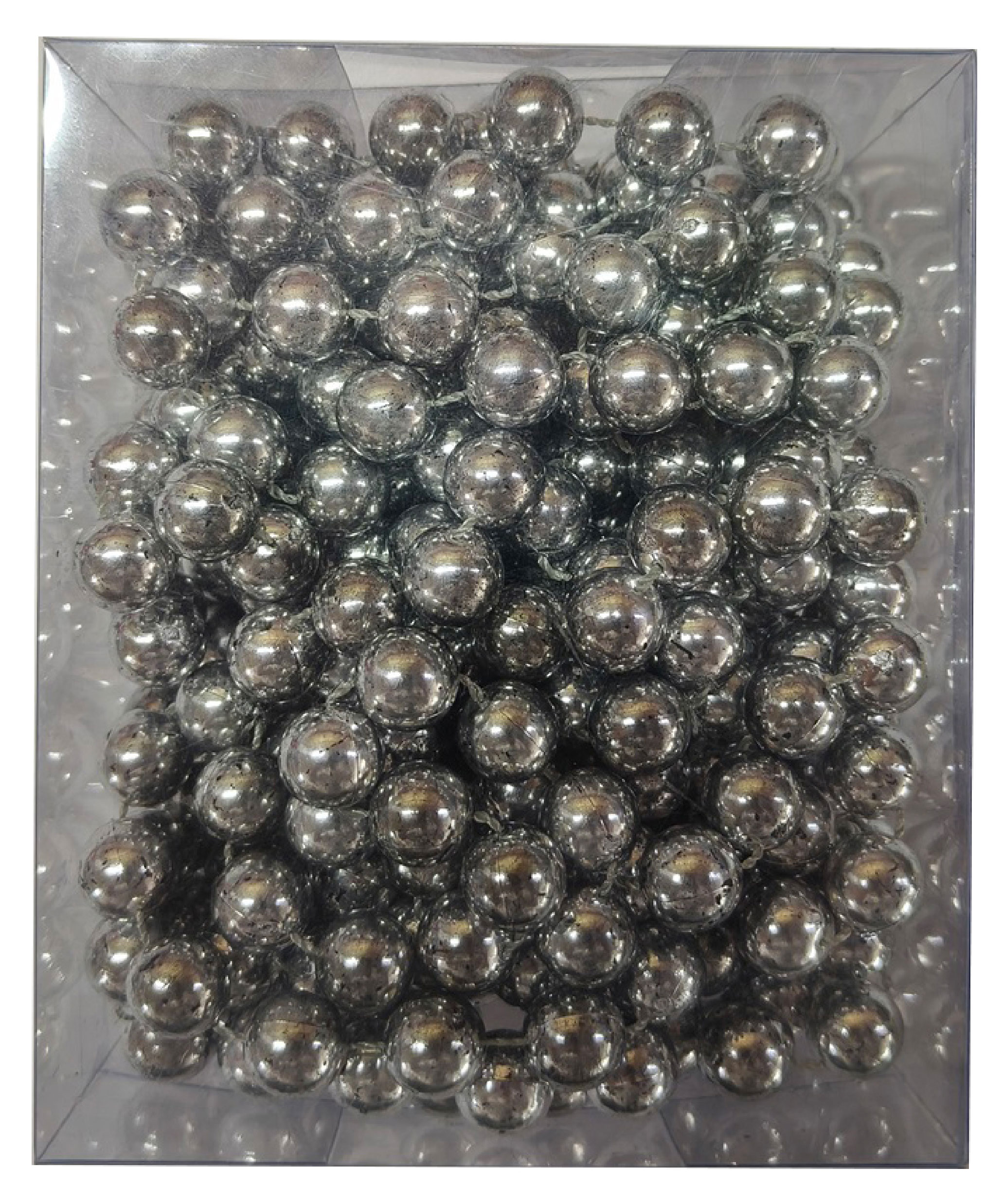 Изображение товара Бусы на елку Actuel серебряные, 5 м