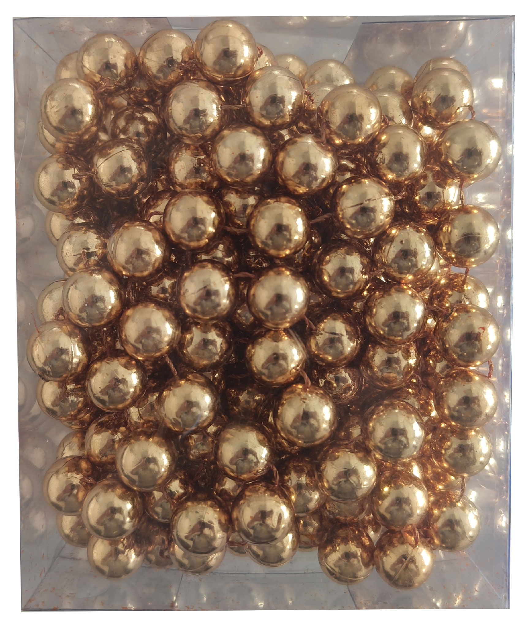 Изображение товара Бусы на елку Actuel бронзовые 5 метров для новогоднего декора