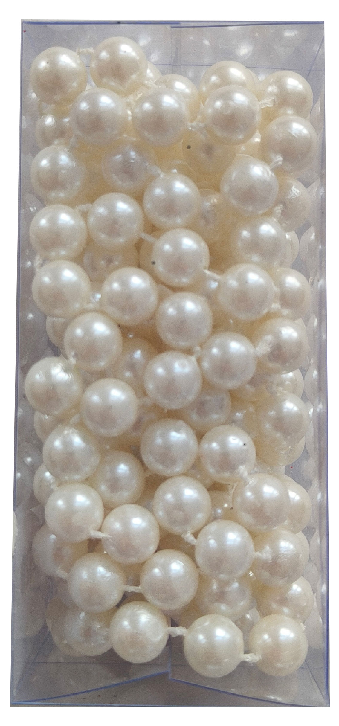 Изображение товара Бусы на елку Actuel жемчужные 2,7 м для новогоднего декора