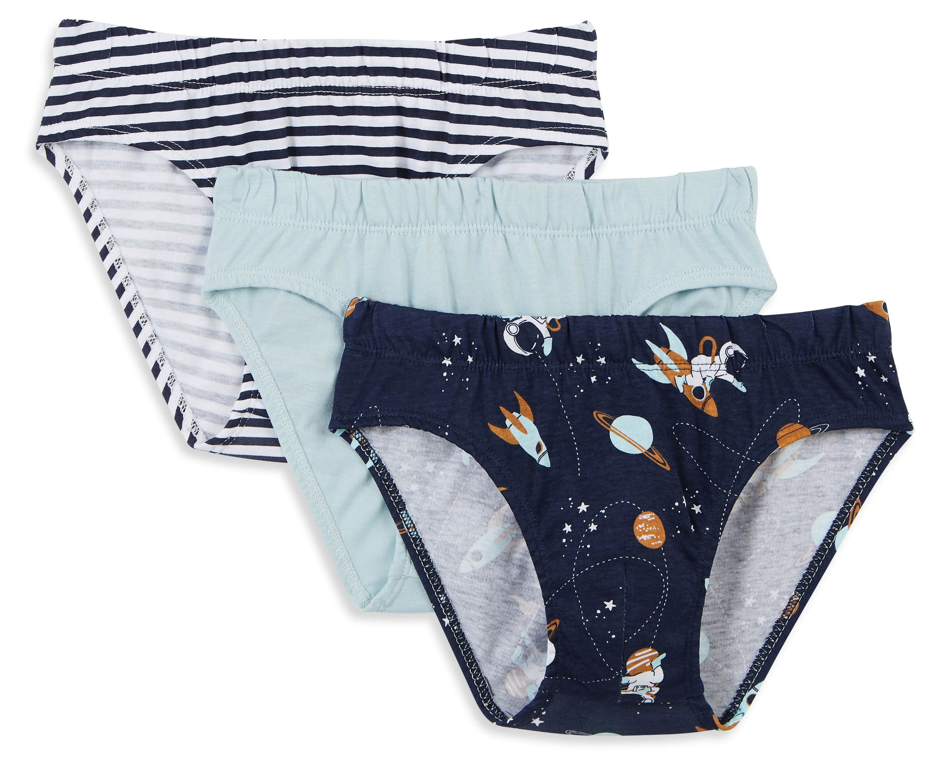 Изображение товара Качественные трусы слипы для мальчика InExtenso, 3 шт, разнообразные размеры