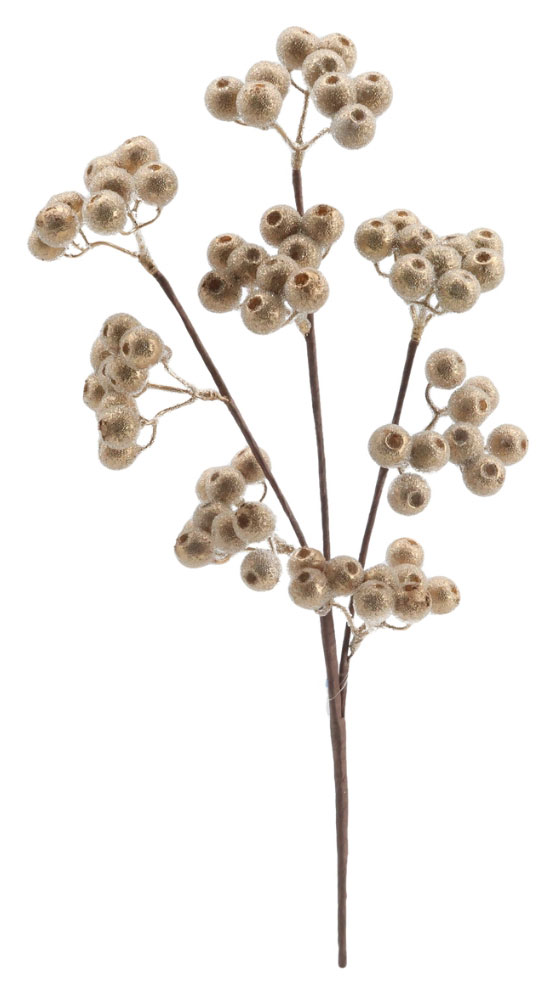 

Украшение Розовый зефир Ветка ягоды, 53 см