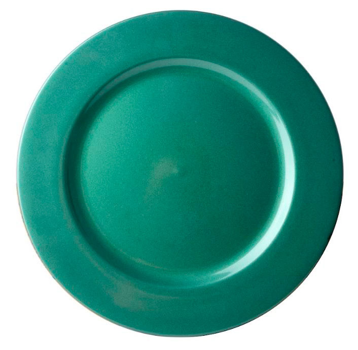 Изображение товара Пластиковое блюдо Actuel зеленого цвета 33 см для праздника и сервировки