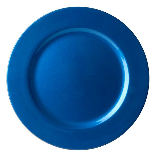 Изображение товара Пластиковое блюдо Actuel синий 33 см праздничная посуда