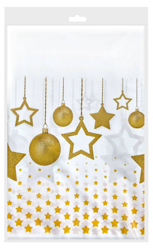 Изображение товара Одноразовая полиэтиленовая скатерть Vitto Золото театра 120х180 см