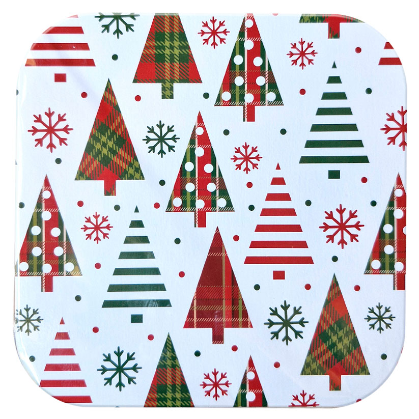 Изображение товара Подставка под горячее деревянная Елочки мини 18 см для кухни и подарка