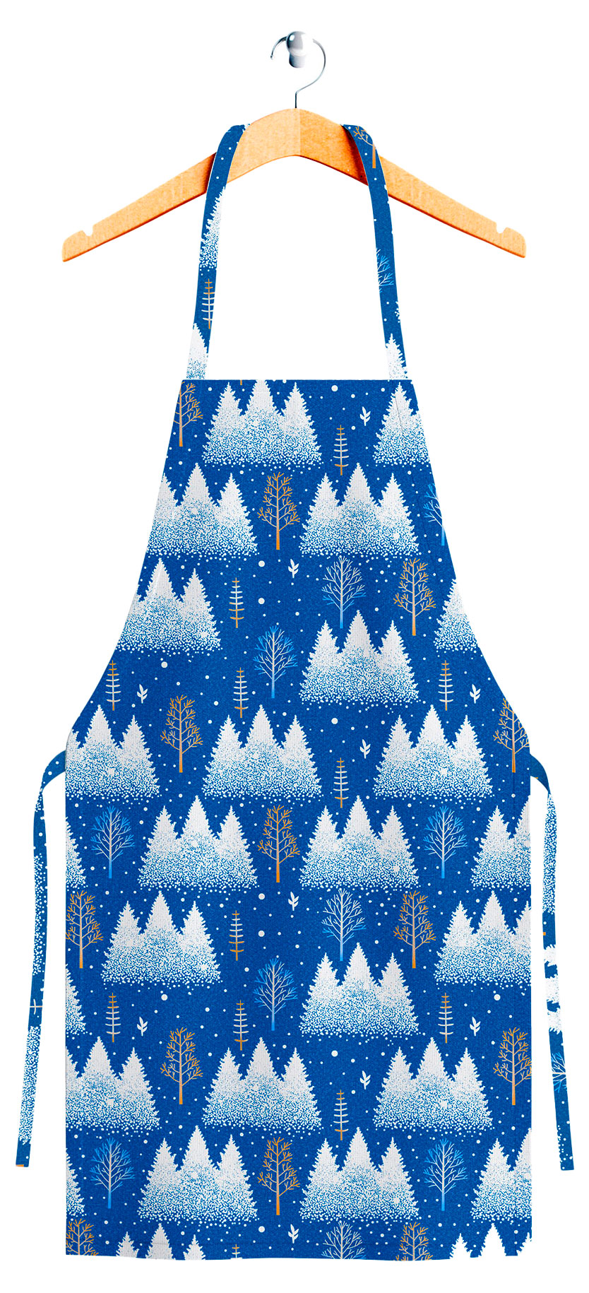 

Фартук Actuel Зимний лес синий, 69х62 см