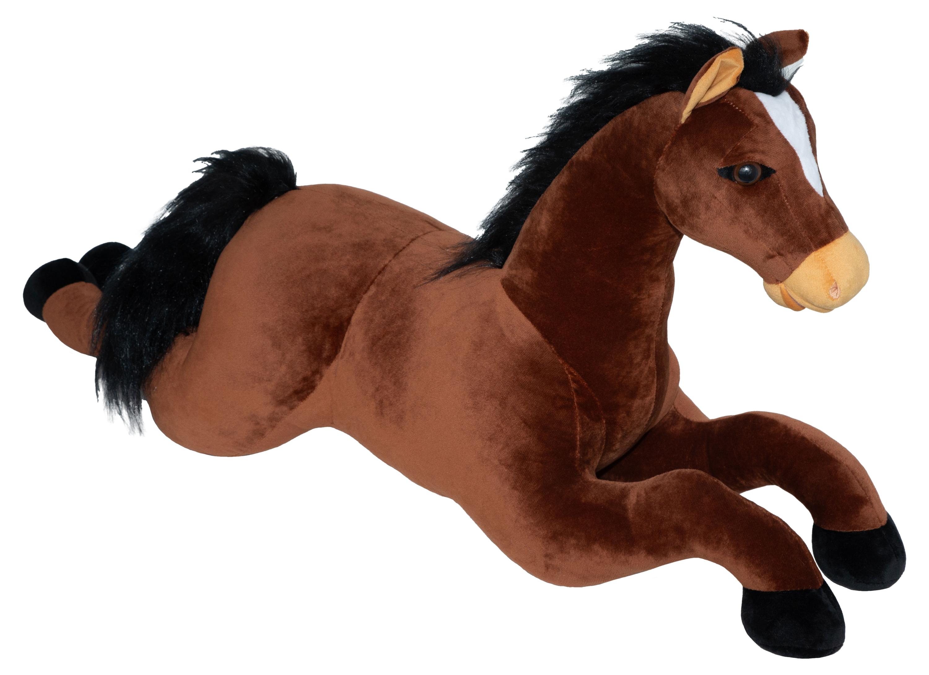 Изображение товара Мягкая игрушка Смолтойс Лошадка Маруся 95х29х47 см реалистичный дизайн для детей и коллекционеров