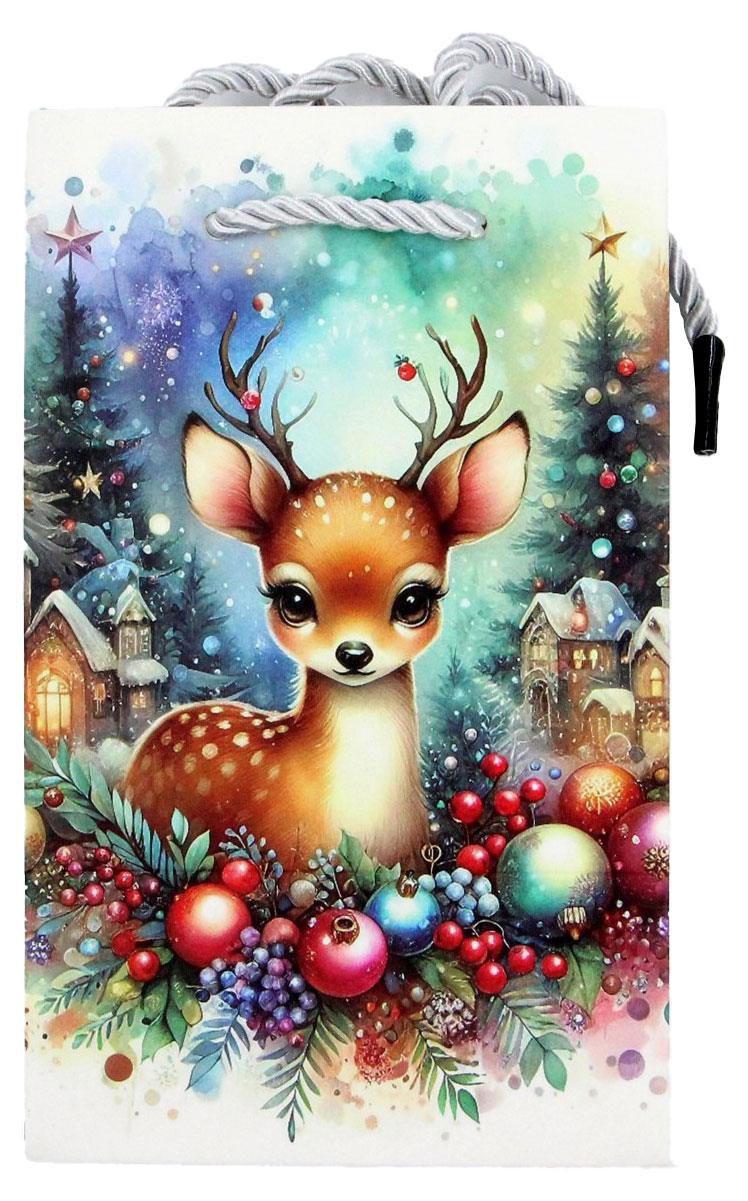 Изображение товара Подарочный бумажный пакет ArteNuevo 11x18x10 см яркий и прочный