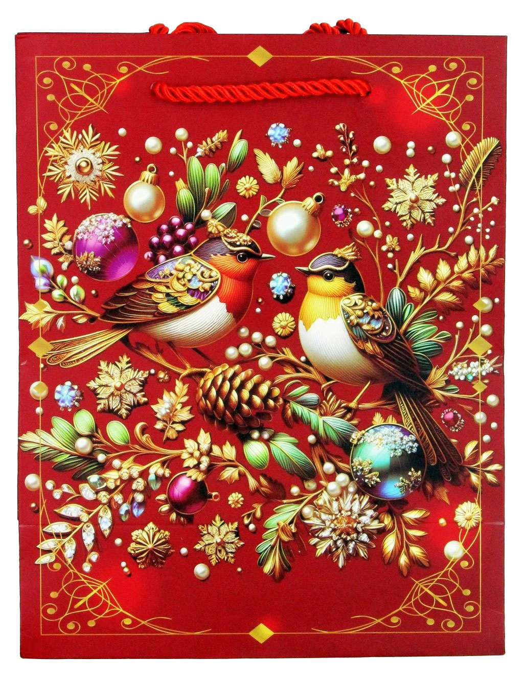 Изображение товара Пакет подарочный ArteNuevo бумажный 18х23х10 см, 1 шт в ассортименте