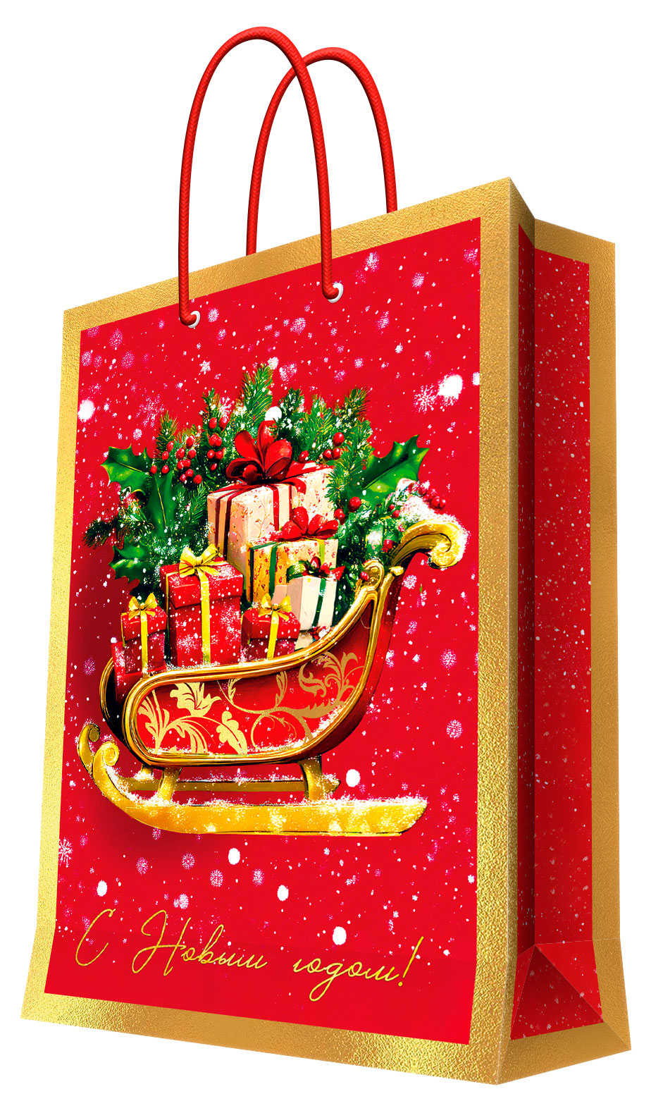 Изображение товара Пакет подарочный «Феникс-Презент» бумажный 33x46x11 см, 1 шт в ассортименте