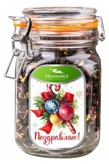 Изображение товара Черный чай Teadance с ягодами и цветами 130 г подарочная упаковка