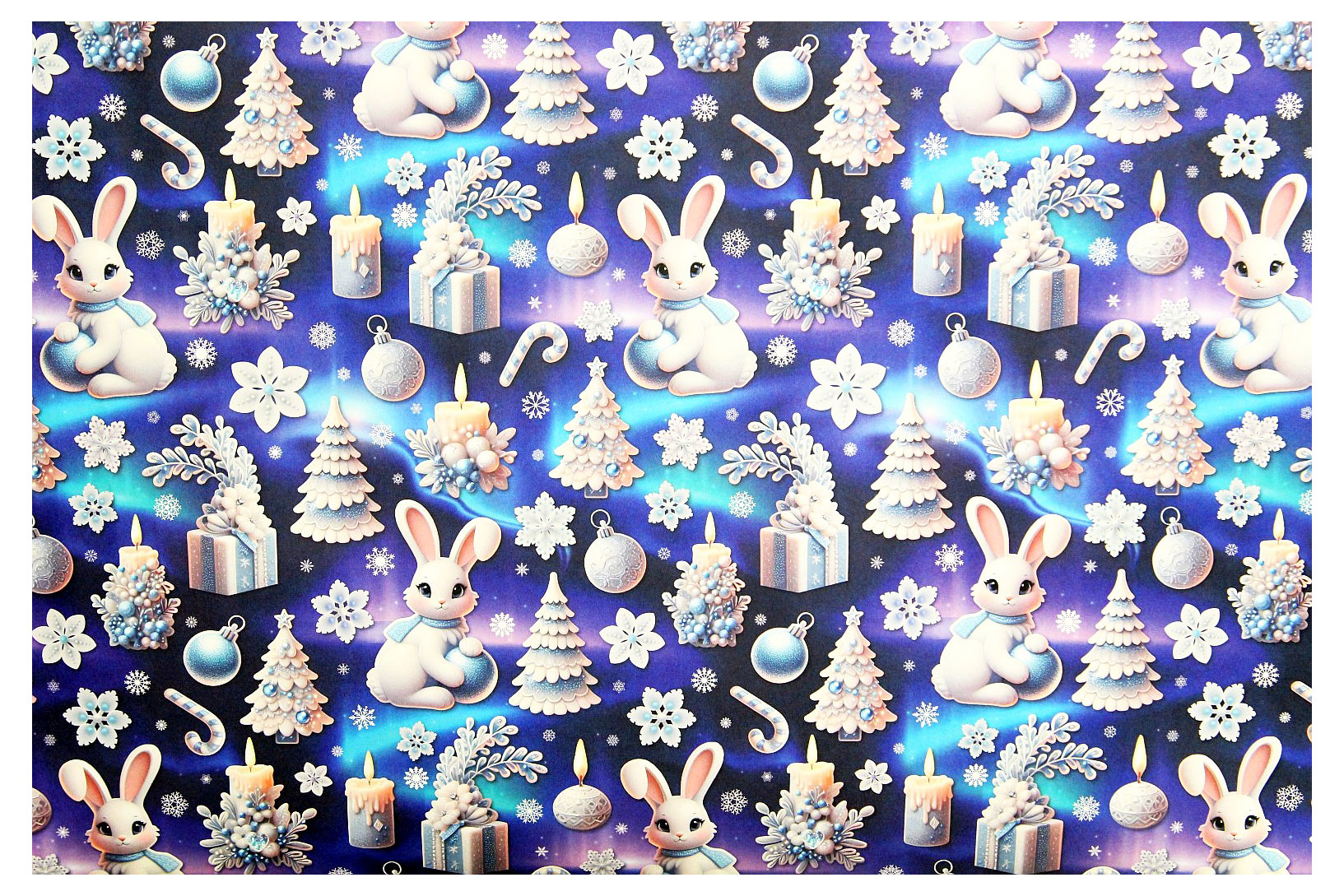 Изображение товара Яркая упаковочная бумага ArteNuevo 70 см х 1 м для подарков