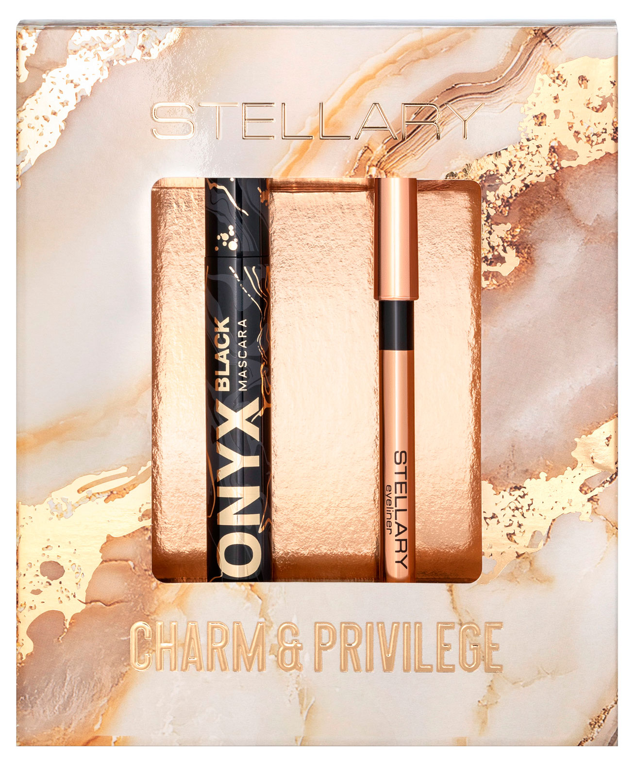 Изображение товара Набор для макияжа глаз Stellary Тушь Onyx и Карандаш EYELINER роскошный подарок