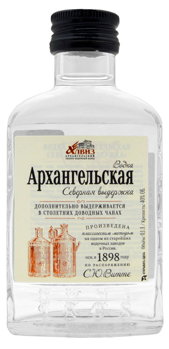 Изображение товара Водка «Архангельская» Северная выдержка Россия, 0,1 л