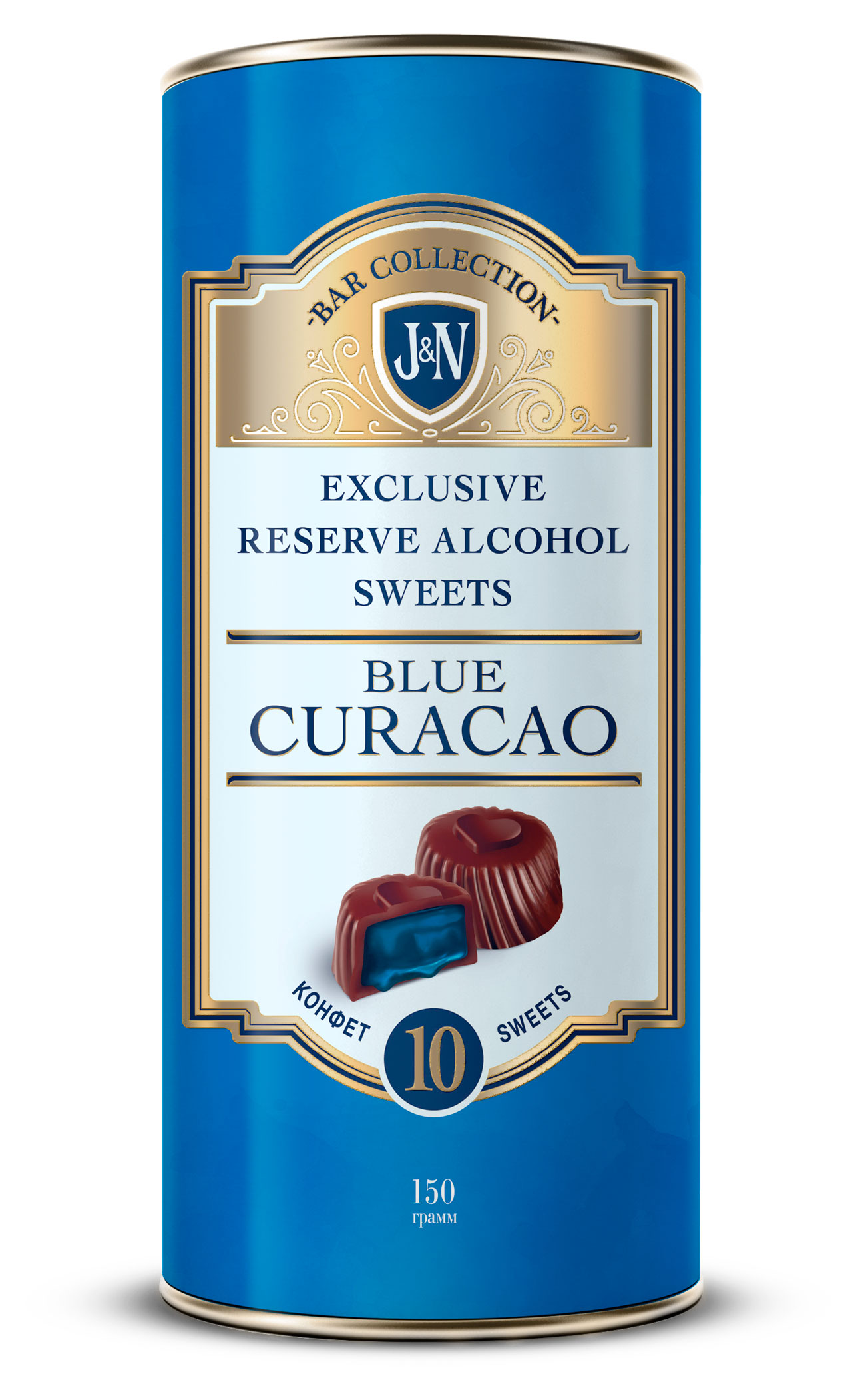

Конфеты J&N Bar Collection со вкусом ликёра Блю Кюрасао, 150 г