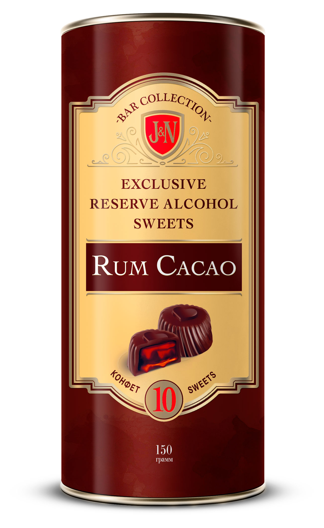 

Конфеты J&N Bar Collection со вкусом какао с ромом, 150 г