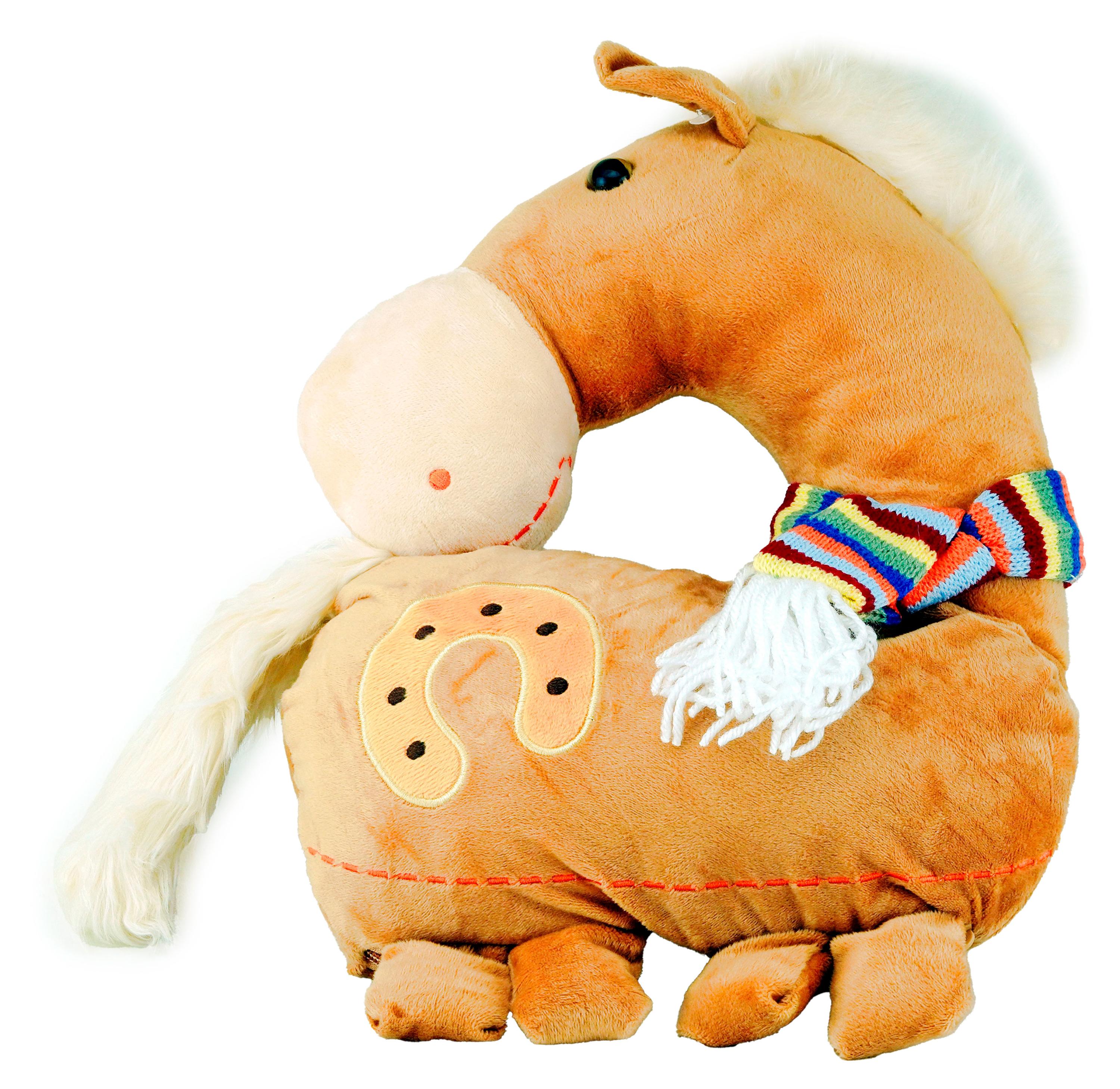 

Подарок новогодний сладкий Мосупак Игрушка-подушка Конь с подковой, 694 г