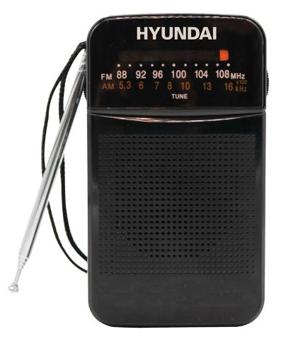 Изображение товара Портативный радиоприемник HYUNDAI H-PSR110 черный