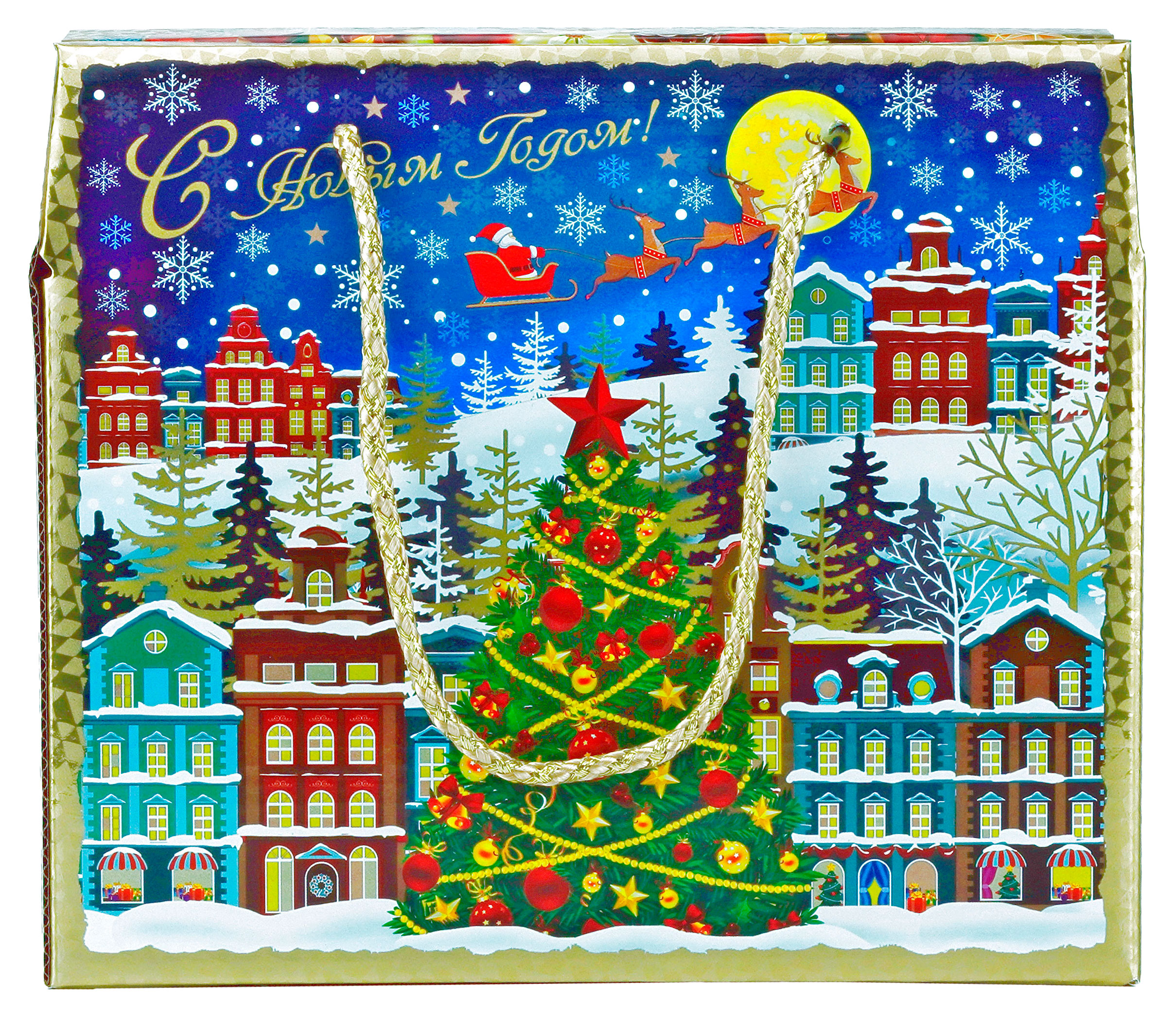 

Подарок новогодний сладкий Мосупак Елочка зажгись, 980 г