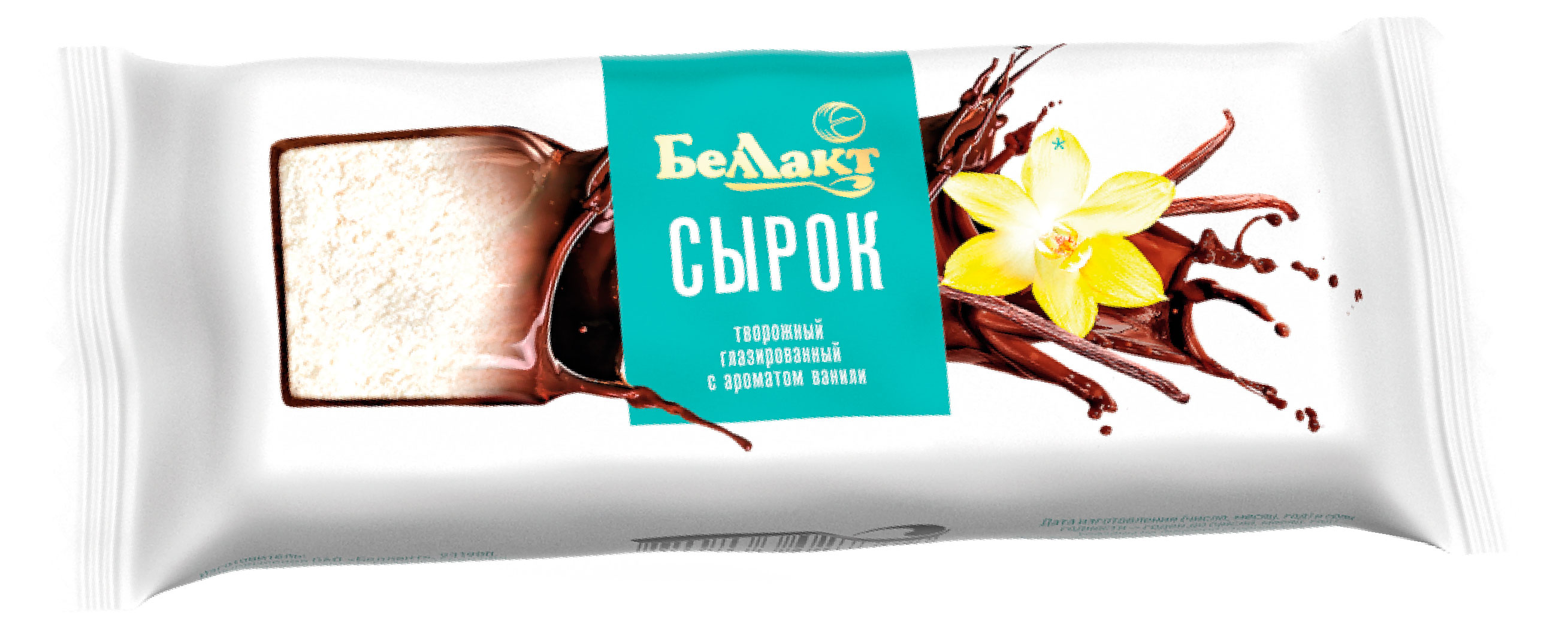 Изображение товара Сырок творожный глазированный «Беллакт» с ванилью 18% Беларусь, 40 г
