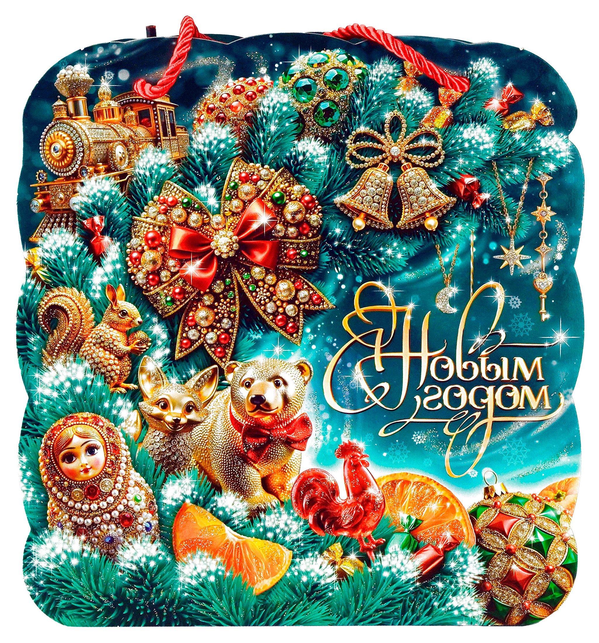 

Подарок новогодний сладкий Мосупак Сумочка МалаХит, 1,064 кг