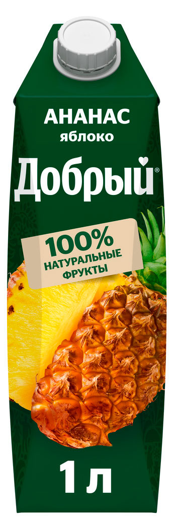 

Нектар Добрый ананас яблоко, 1 л