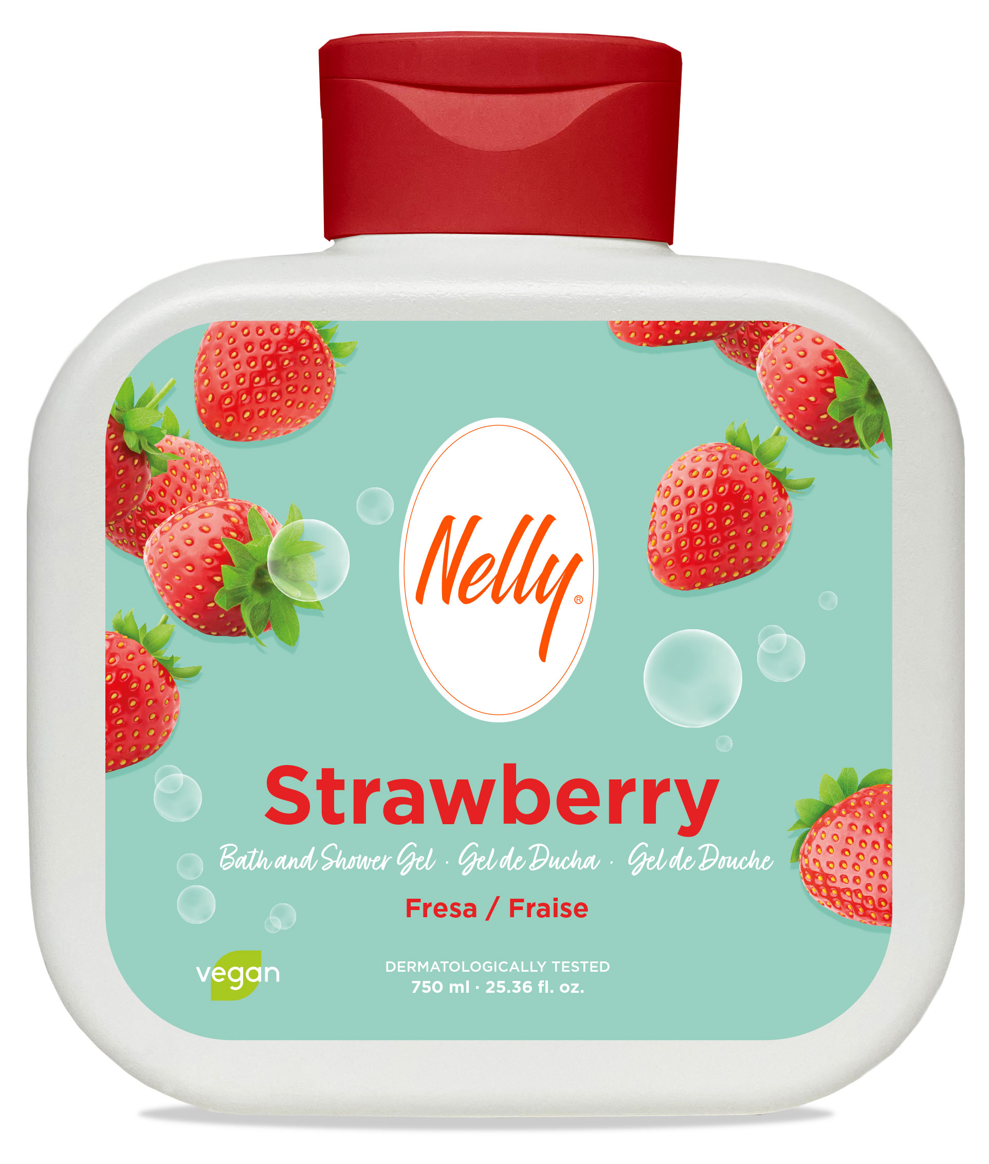 

Крем-гель для душа Nelly Strawberry, 750 мл